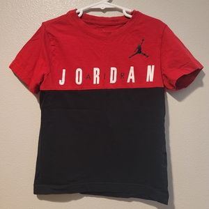 Jordan Boys Red And Black T-Shirt